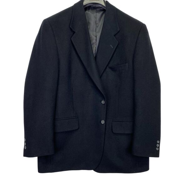 Todays Man Black 100% Camel Hair Mark Blazer Mens 44R Lightweight Sport Coat - Picture 1 of 10